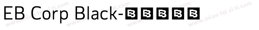 EB Corp Black字体转换